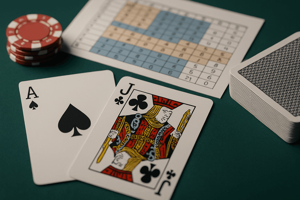 Blackjack Strategie Tabelle – Mathematisch optimale Basisstrategie